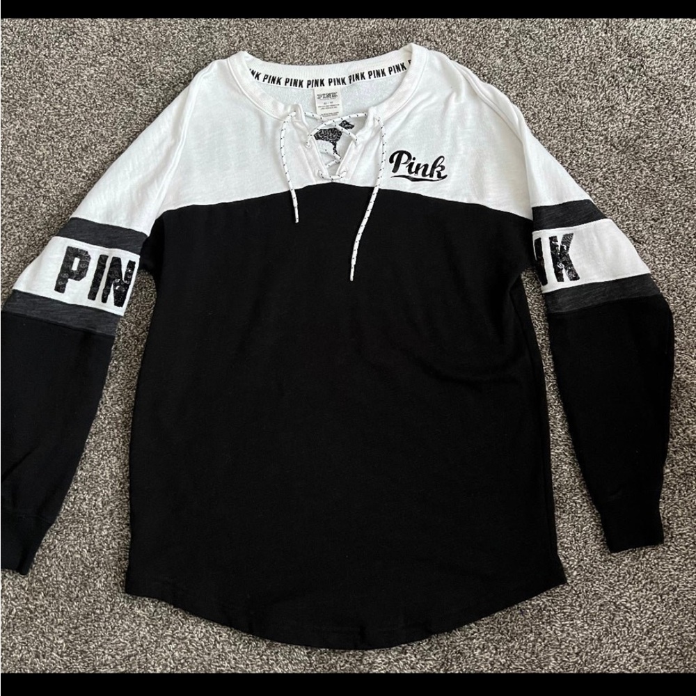 “Victoria Secret PINK” Tie‎ Front Top